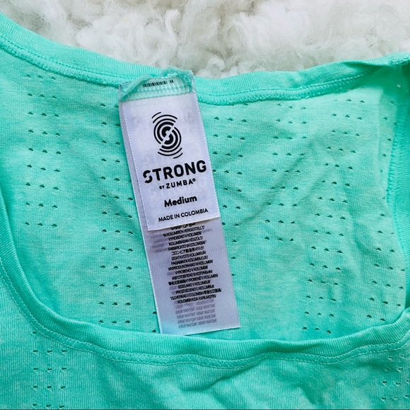 STRONG by Zumba Always Reppin’ Instructor Seamless Tank Ocean Sz M - Picture 8 of 12